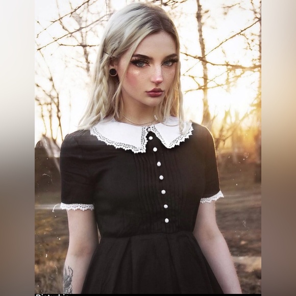 Disturbia Sabbath Dress in Black US 8 / UK 12 - Picture 10 of 13